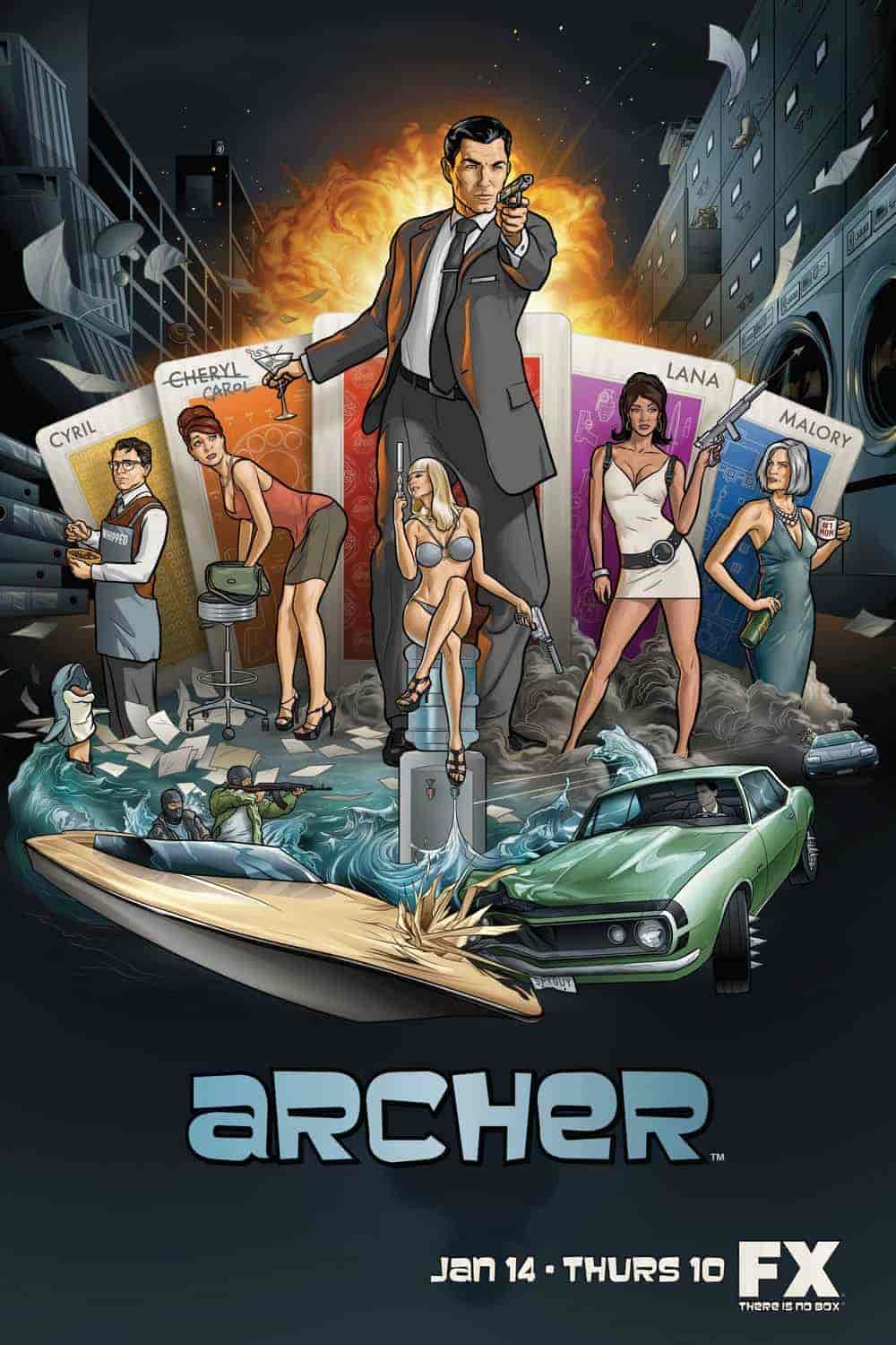 انمي مسلسل Archer الموسم الاول الحلقة 10 والاخيرة مترجمة